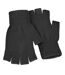 FLOSO Mens Fingerless Winter Gloves (Charcoal) - UTMG-12D-2
