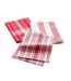 Lot de 3 Torchons Bayado 50x70cm Rouge-1