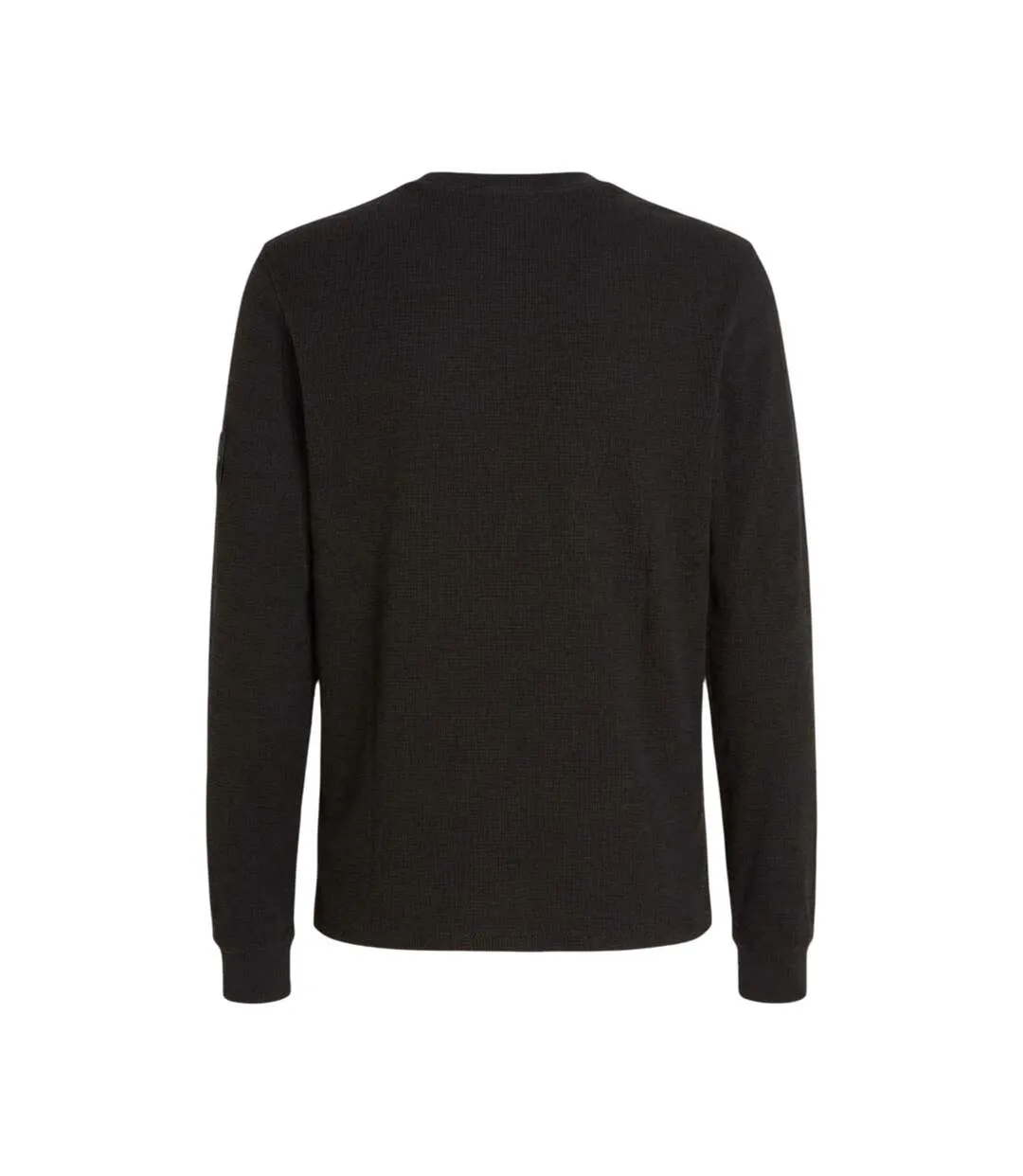 Mens Waffle Long-sleeved Top Black Calvin Klein-2