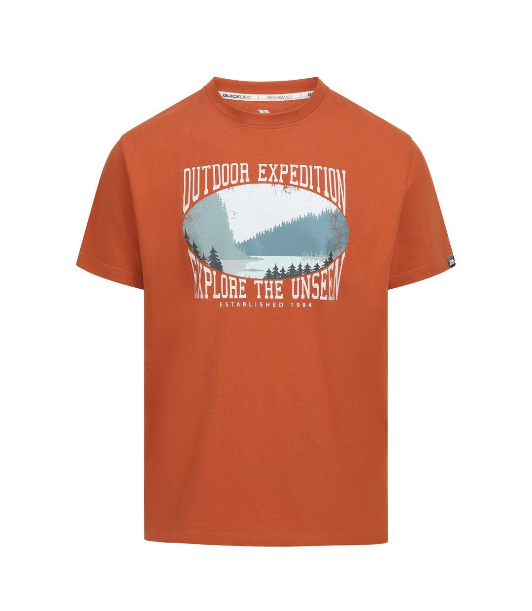 T-shirt Décontracté Motif/style Imprimé Gallon Homme Orange Foncé Imprimé Trespass-1