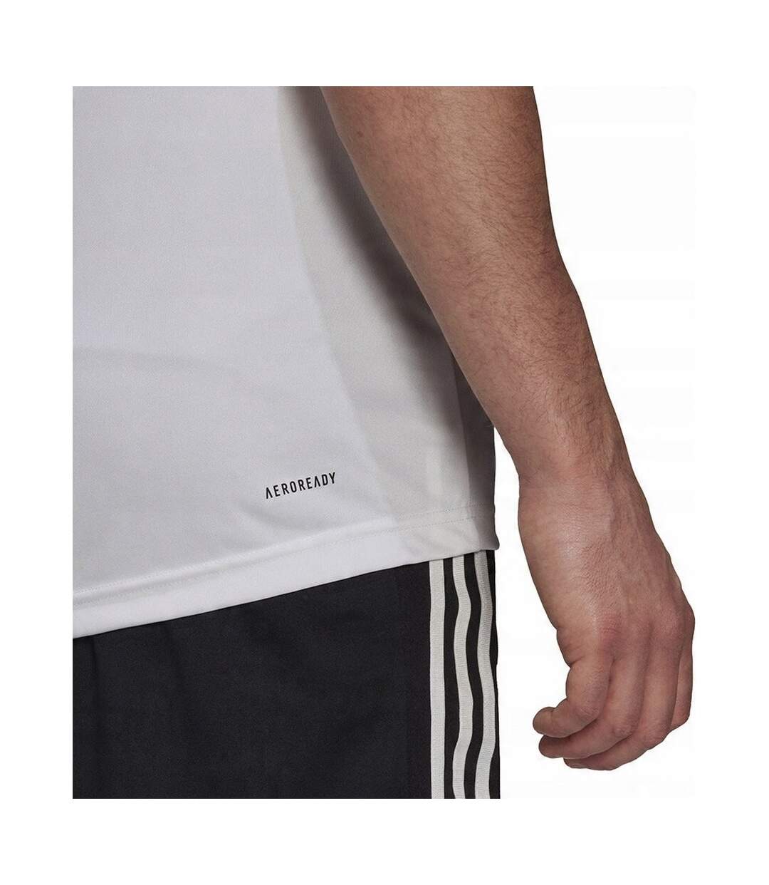 T-shirt Sport Style 3 Rayures Designed To Move Homme Blanc Adidas-3