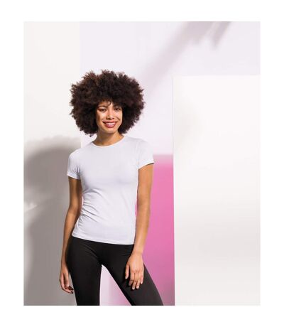 Feel Good T-shirt Étirable À Manches Courtes Femme Blanc Skinni Fit