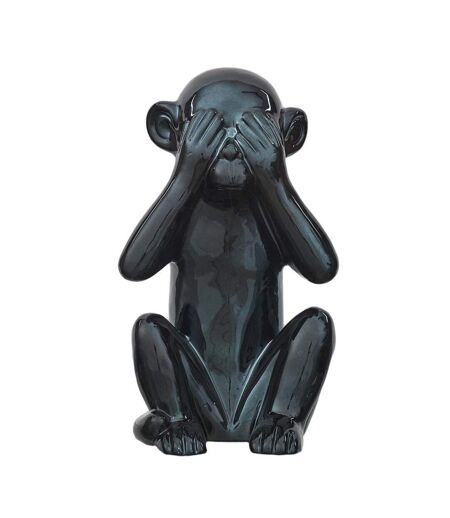 Statuette Déco Singe 28cm Noir