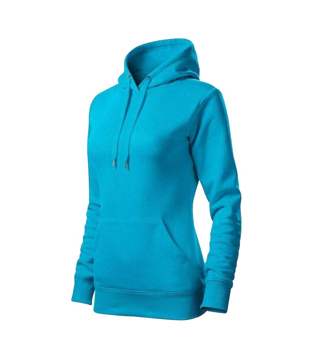 Womens/ladies Cape Hoodie Teal Malfini-3