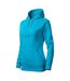 Womens/ladies Cape Hoodie Teal Malfini-3