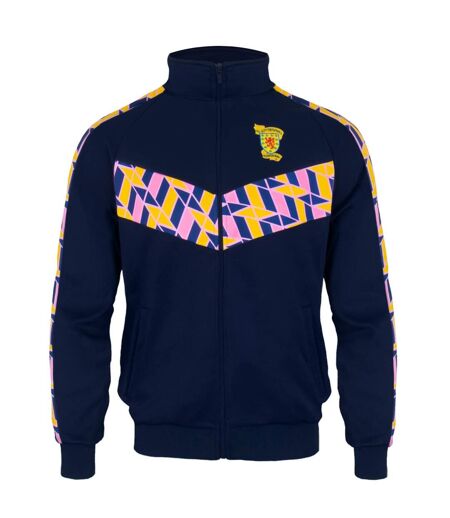Mens Track Jacket Navy Multicoloured Scottish FA