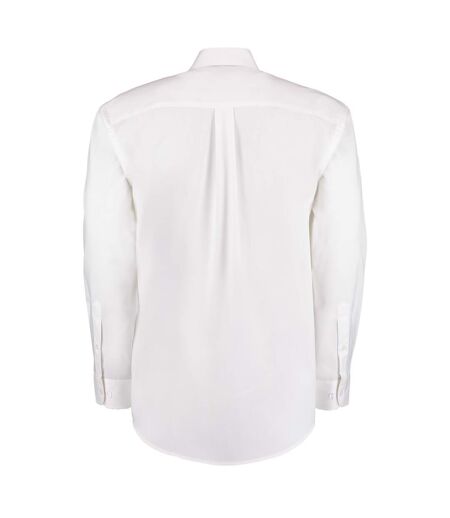 Chemise à manches longues homme blanc Kustom Kit