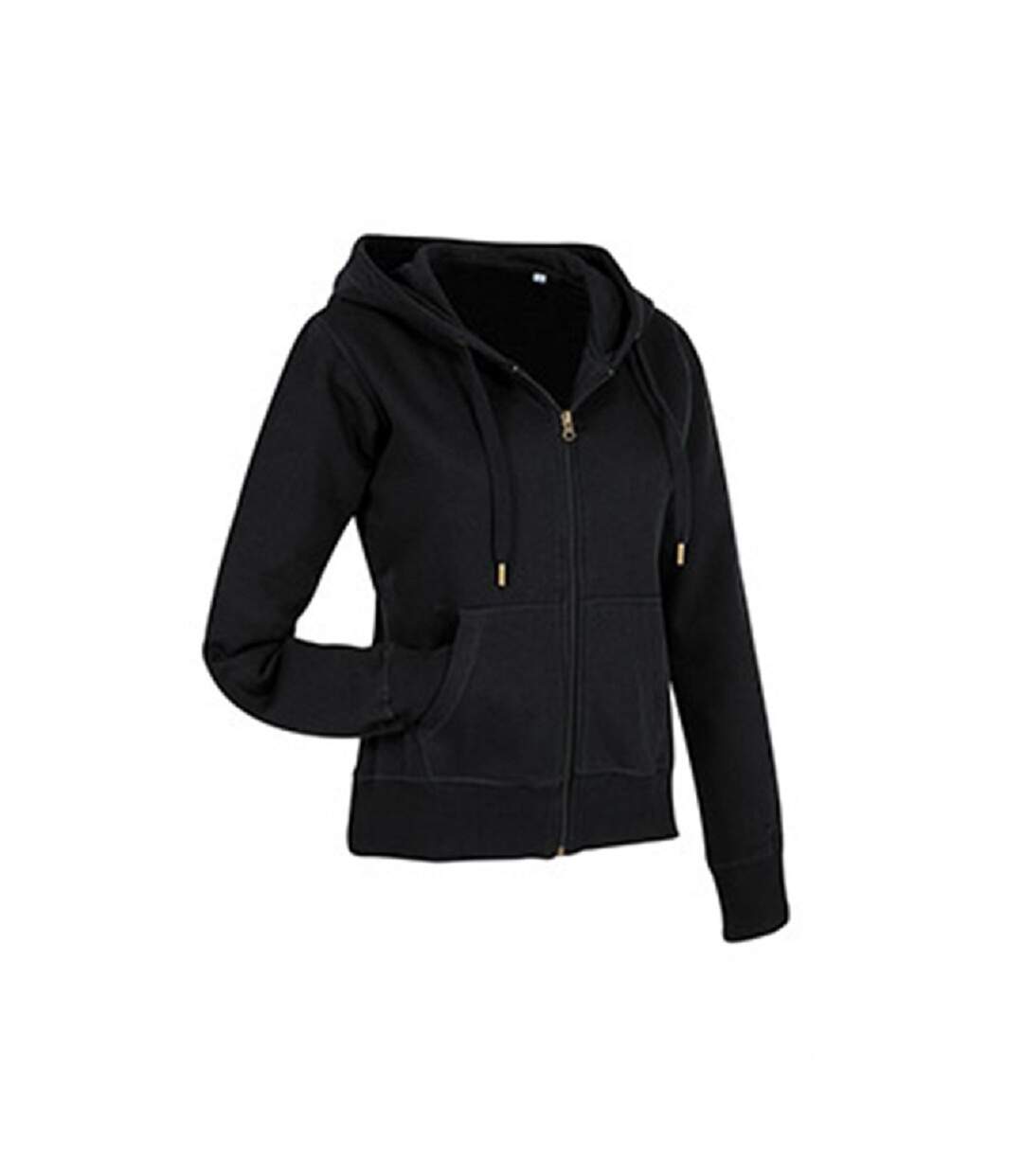 Sweatshirt femme active zippé noir Stedman-2