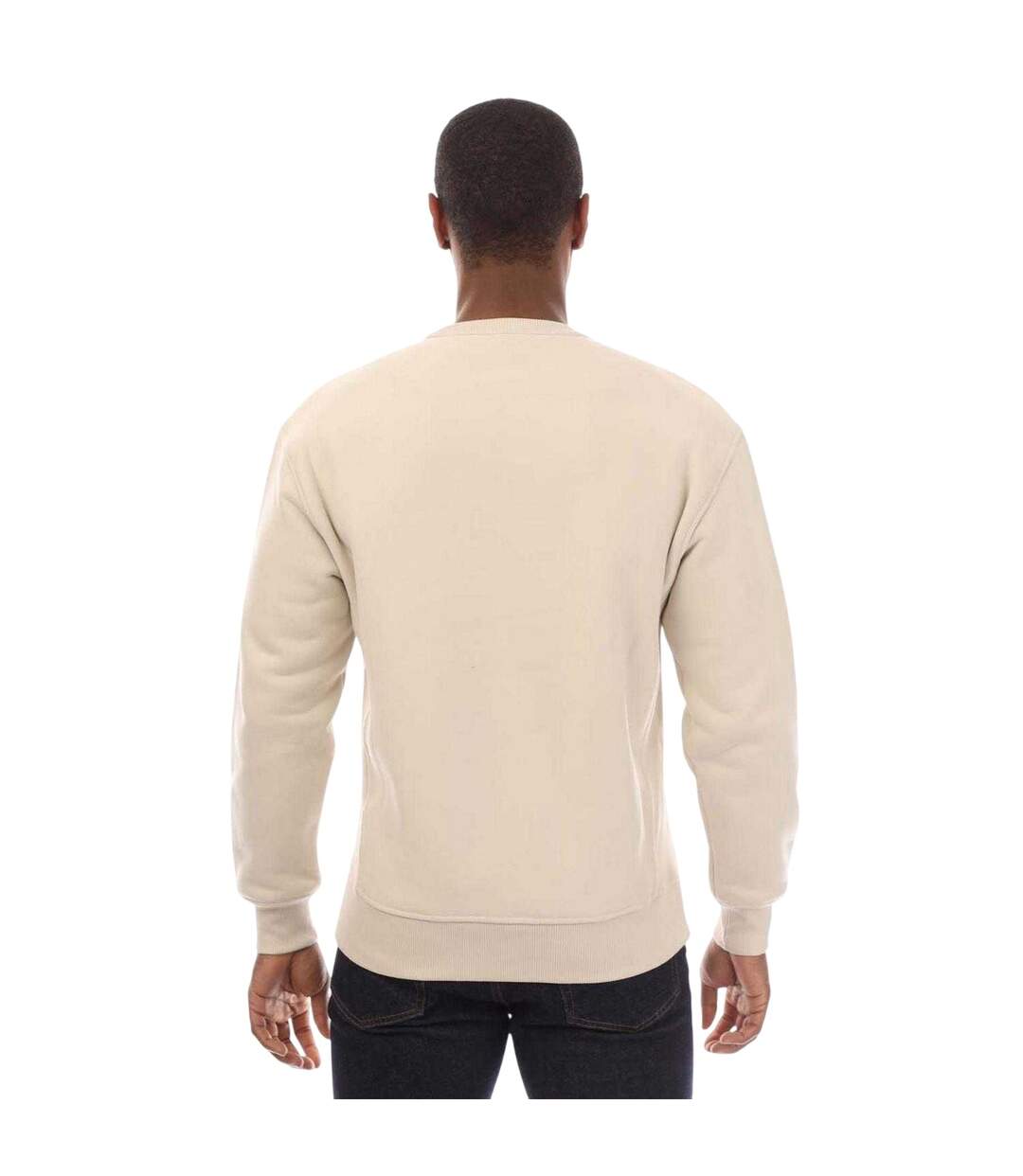 Mens Hockley Fleece Heavyweight Regular Sweatshirt Cream Belstaff-3