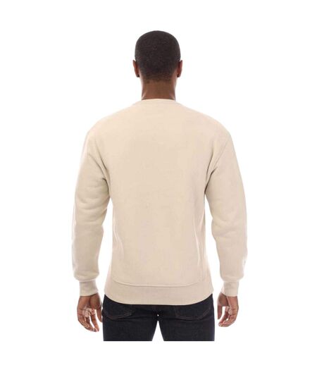Mens Hockley Fleece Heavyweight Regular Sweatshirt Cream Belstaff