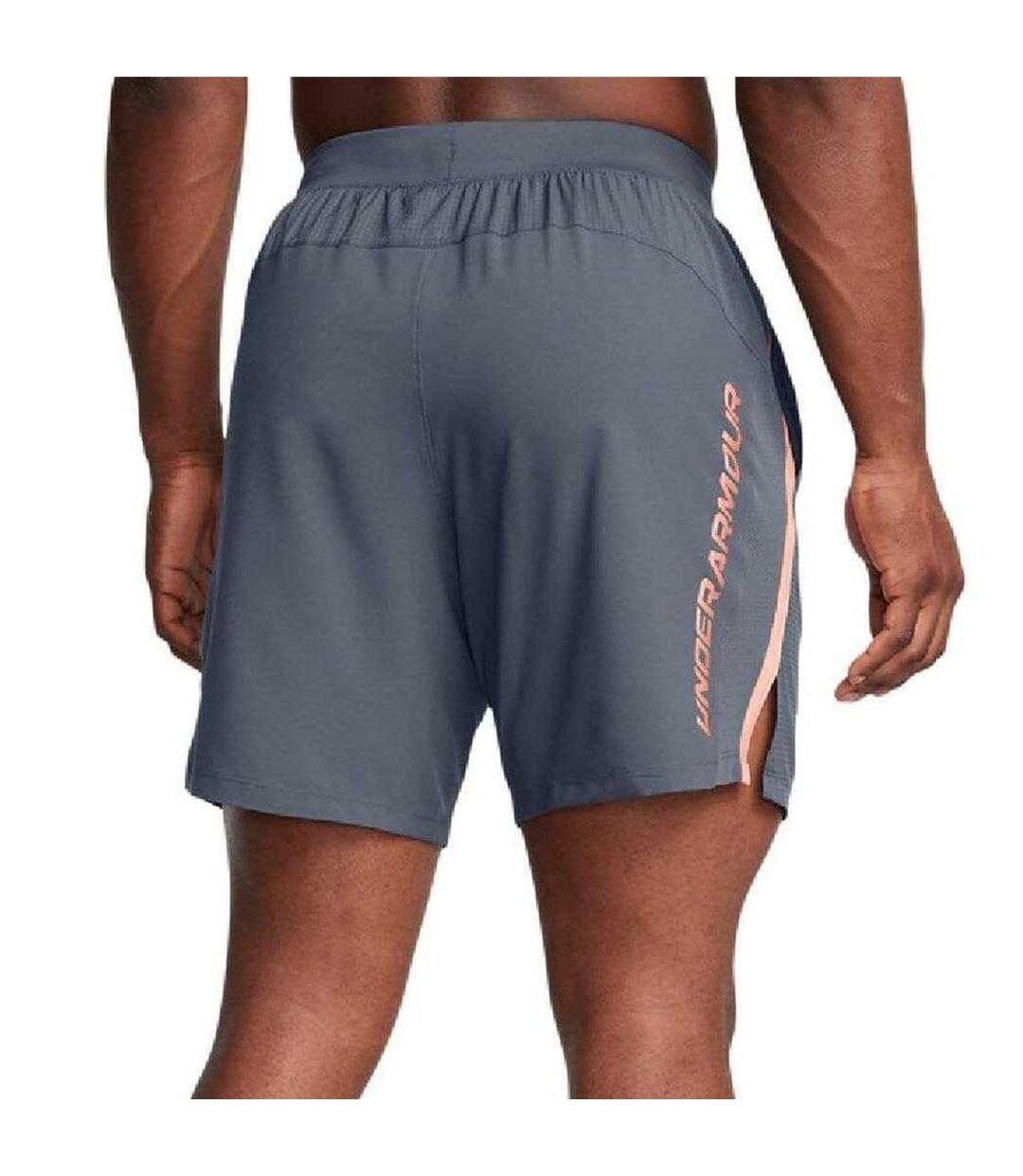 Mens Contrast Detail Running Shorts Grey Under Armour-3