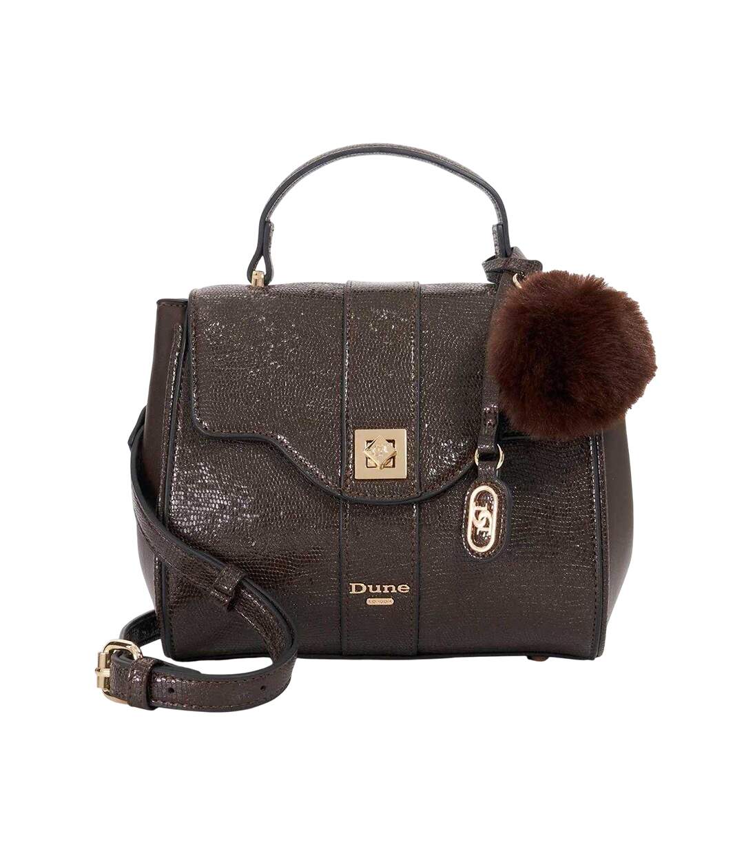 Sac À Main Dassios Taille Unique Marron Foncé Dune London-1