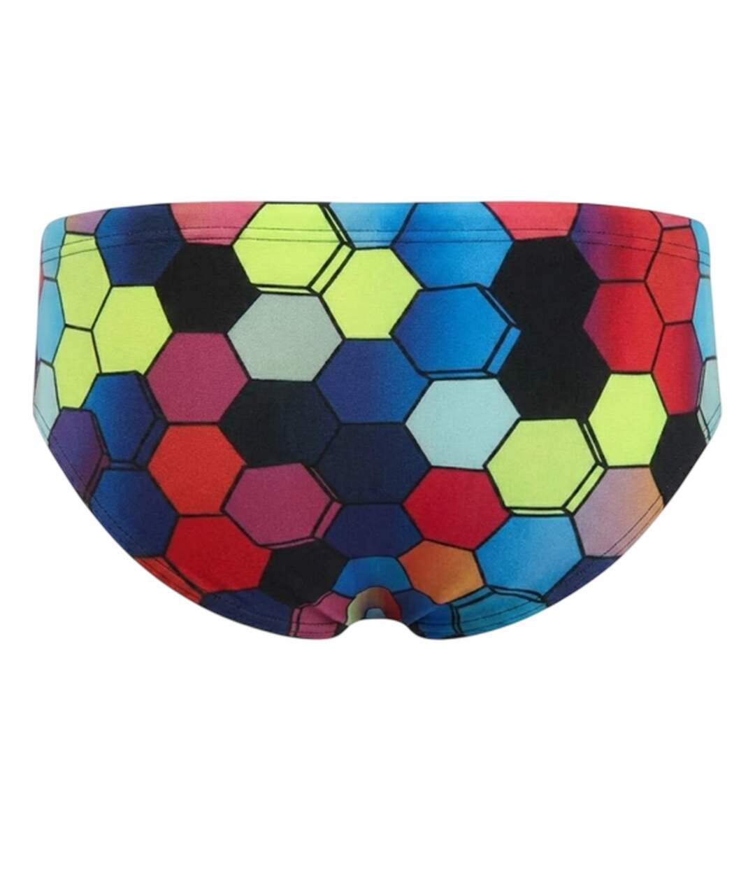 Mens Geometric Hexagon Full Coverage Swim Briefs Multicoloured Speedo-2