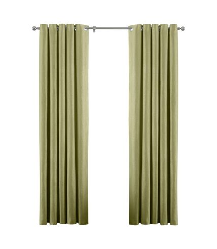 Atlantic eyelet ringtop curtains 229 x 183cm green Riva Home