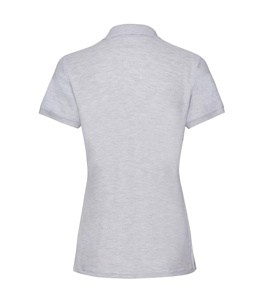 Polo premium femme gris chiné Fruit of the Loom