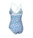 Maillot De Bain 1 Pièce Mimi Femme Bleu Menthe Trespass-2