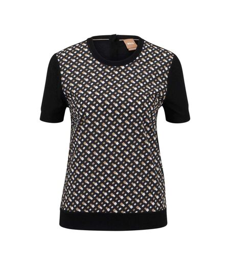 Sweat Manches Courtes Fordana Femme Brillant Boss