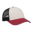 Casquette Trucker Rapper Blanc Bordeaux Noir Atlantis Headwear-1
