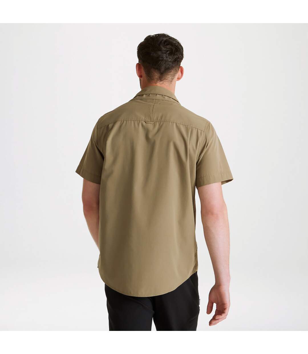 Mens expert kiwi short-sleeved shirt pebble Craghoppers