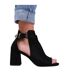 Sandales Larges lisa femme noir Where´s That From