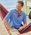 Set van 2 Beach Club T-shirts met Tunesische kraag Atlas For Men