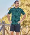 Pack of 2 Men's Summer Shorts - Green Navy Atlas For Men