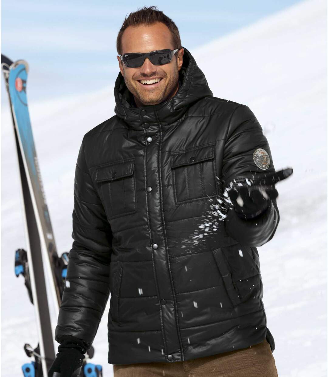 Vatovaná prešívaná bunda s kapucňou Great Snow Atlas For Men