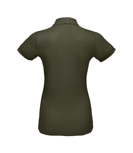 SOLs Womens/Ladies Prime Pique Polo Shirt (Army)