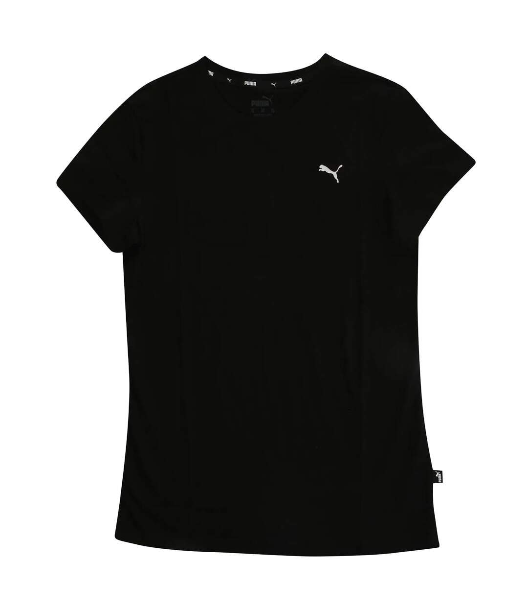 Womens/ladies Small Logo T-shirt Black Essentials-2