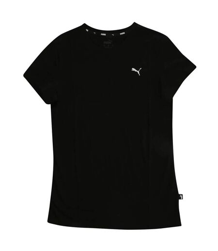 Womens/ladies Small Logo T-shirt Black Essentials