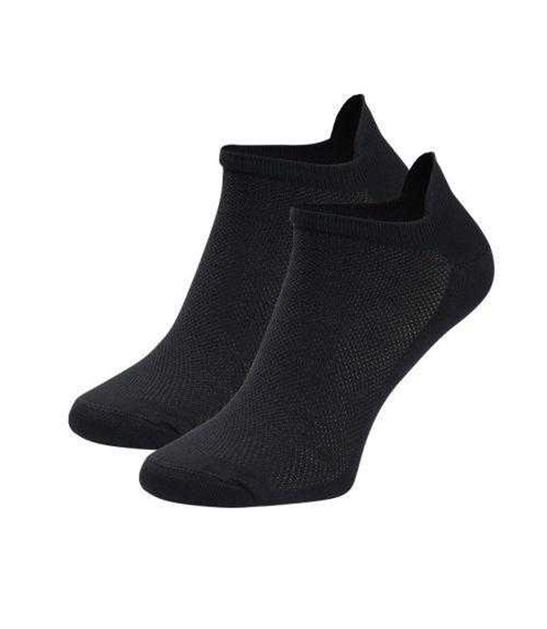 Lot De 2  Socquettes Garaf Homme Noir Bleu Marine Foncé IQ-2