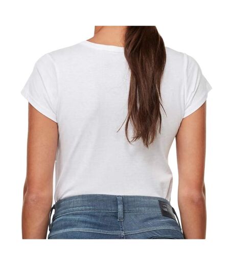 T-shirt Blanc Femme G-Star Raw Slim - L