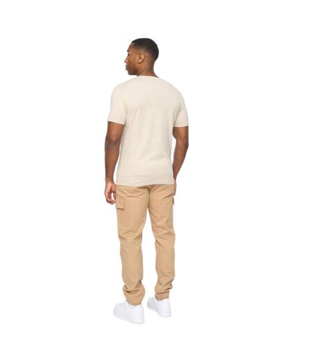 T-shirt utilate homme gris pâle Crosshatch