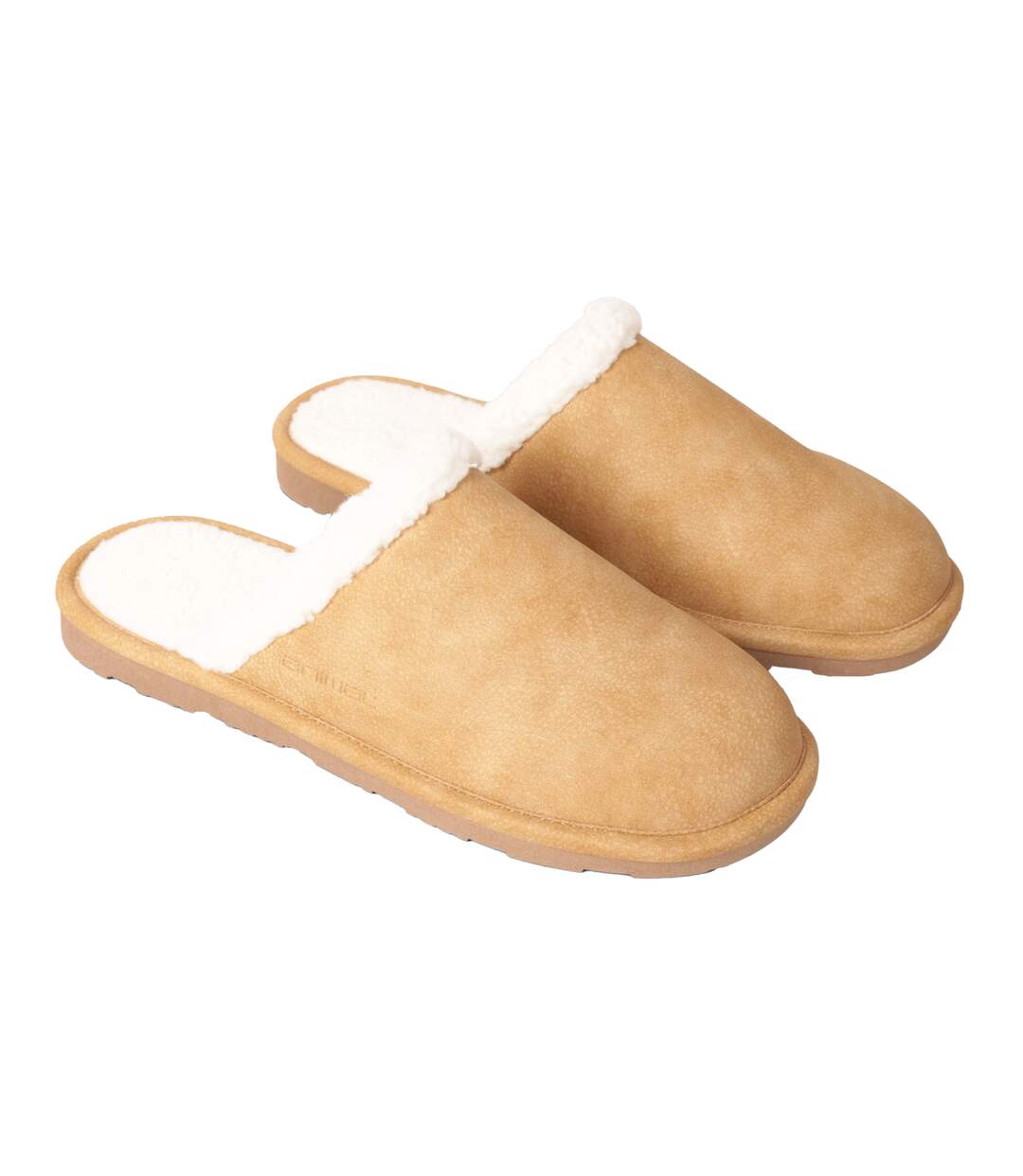 Chaussons adulte beige Animal