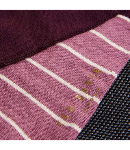 Chaussettes adulte noir / marron / pourpre Ted Baker