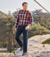 Niebieskie jeansy regular ze stretchem Atlas For Men