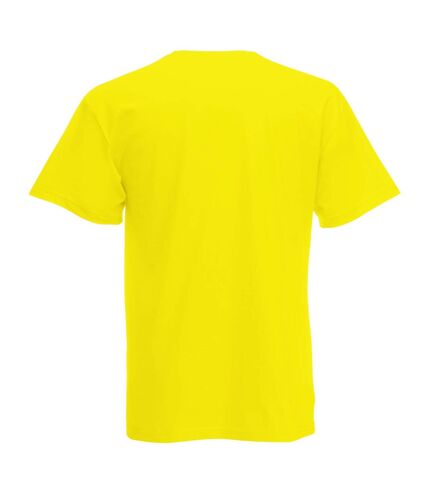 Mens Short Sleeve Casual T-Shirt (Bright Yellow)