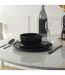 Lot de 6 Assiettes Plates Lounge 26cm Noir-5
