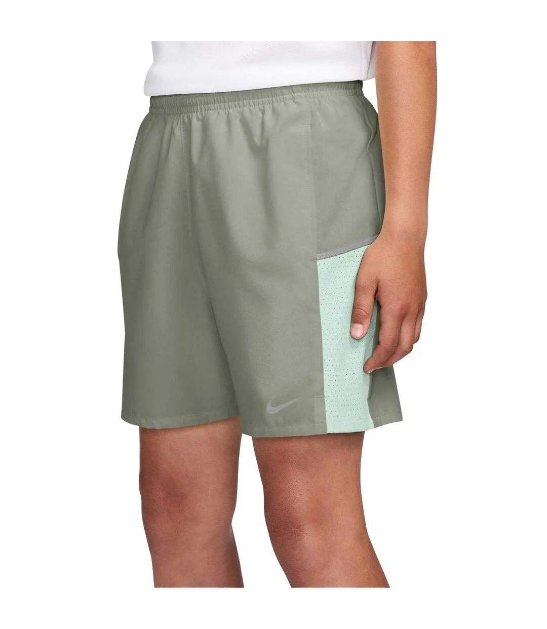 Short De Course Miler Femme Vert Foncé Brume Nike-3