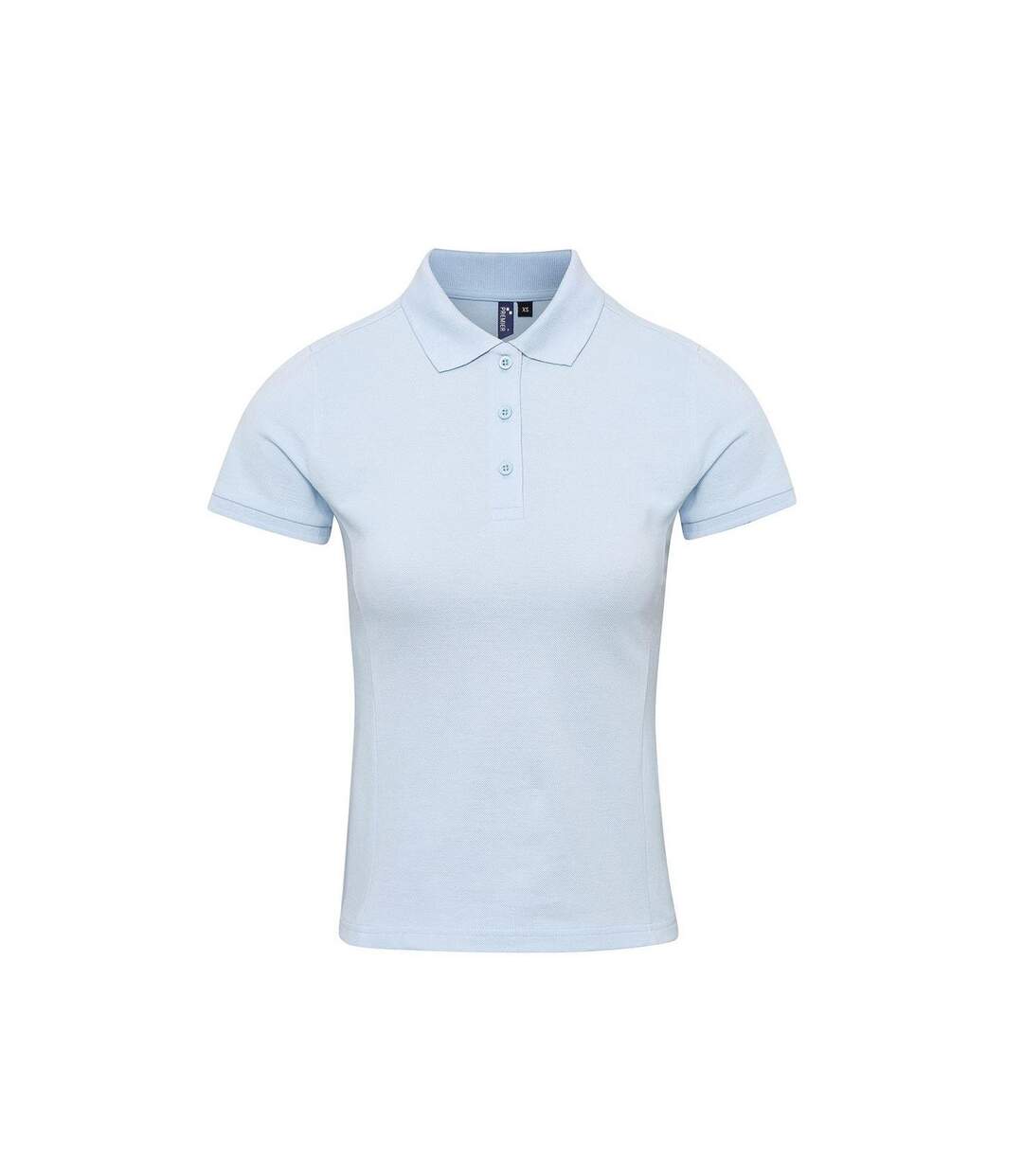 Womens/ladies Coolchecker Plus Polo Shirt Light Blue Premier-1