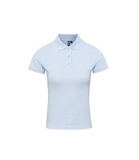 Premier Womens/Ladies Coolchecker Plus Polo Shirt (Light Blue)