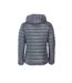 Womens/ladies Hudson Padded Jacket Grey Clique-2