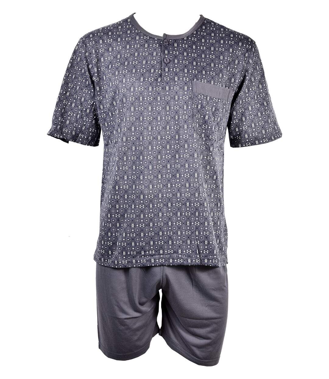 Pyjama Court Homme ECO HOMEWEAR 2864 GRIS-1