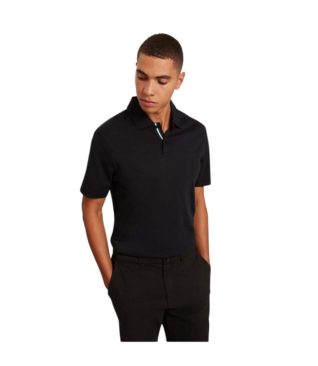 Polo Homme Noir Ted Baker-4
