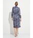 Robe mi longue col tailleur double boutonnage-2