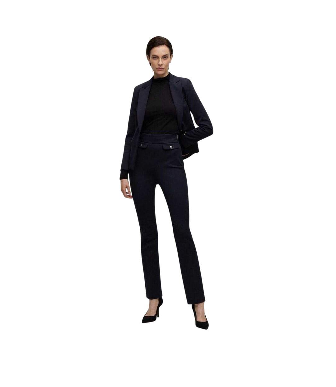 Pantalon Femme Bleu Foncé Hugo Boss-1