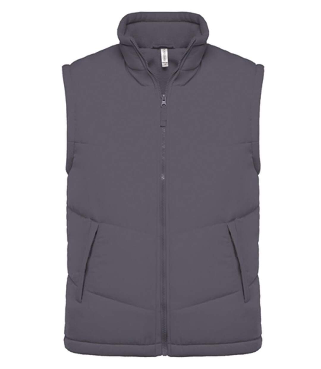 Veste sans manches doublée polaire - K6118 - gris convoy