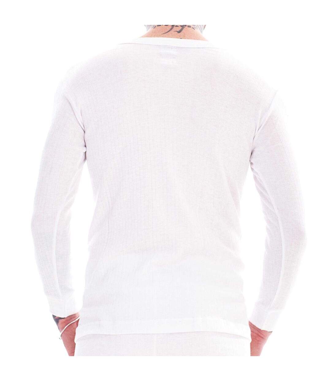T-shirts Manches Longues Homme Blanc Keanu-2