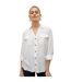 Chemise Manches Roulées Femme Blanc Neige Vero Moda-2
