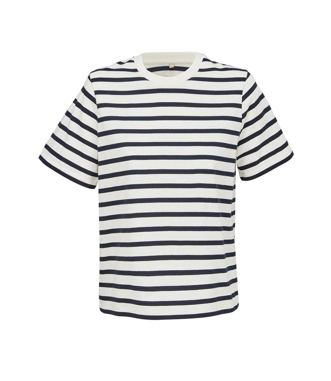 T-shirt Legend Femme Blanc Cassé Bleu Marine SOLS-1